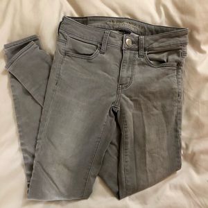 Gray American Eagle Jeans Skinny Jegging Stretch